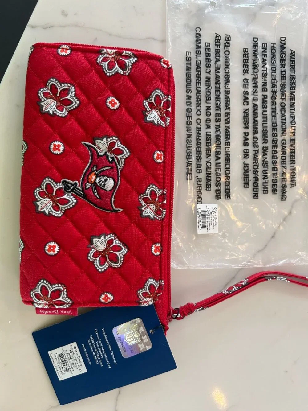 Vera Bradley Bucaneers wristlet